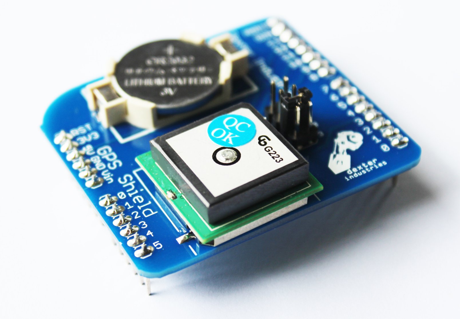 Arduino gps shield from dexterindustries on tindie